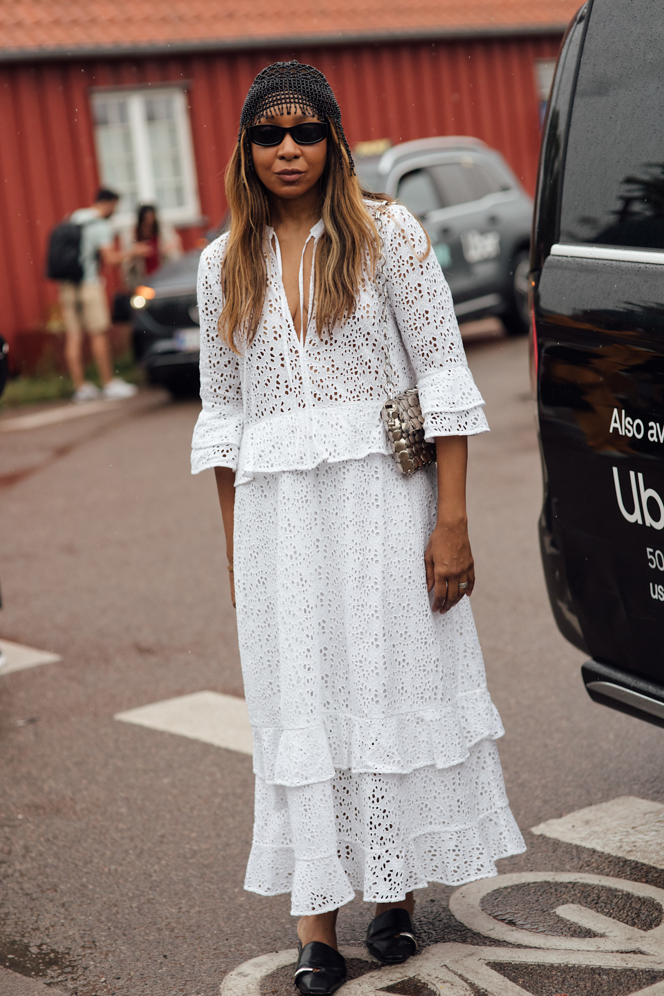 White Eyelet Midi Dress: Textured Daytime Elegance White Eyelet Midi Dress: Textured Daytime Elegance — Summer Outfits 2027
