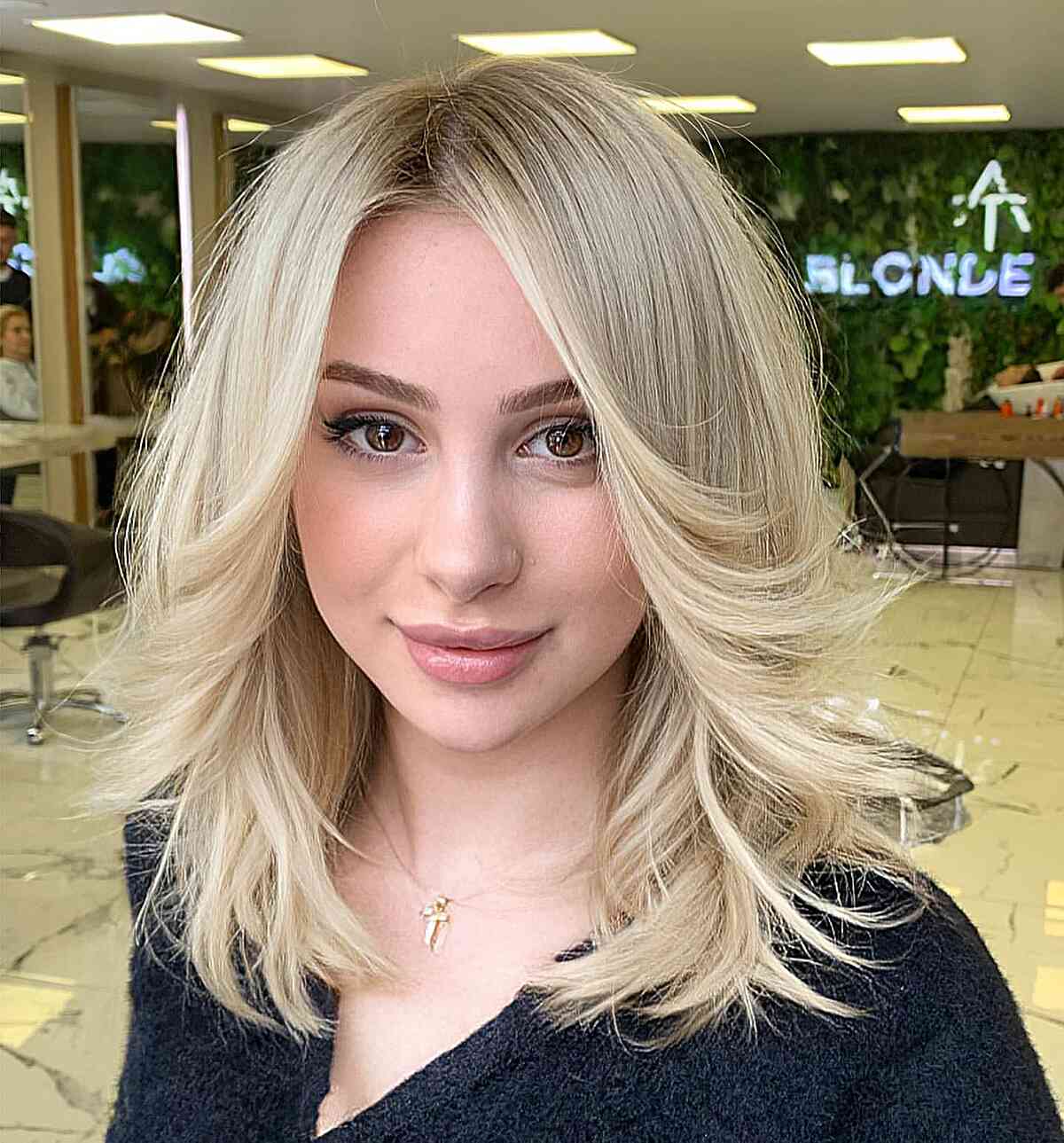 Platinum Blonde Visual Idea Platinum Blonde Visual Idea — Hairstyles 2027 for Heart Face