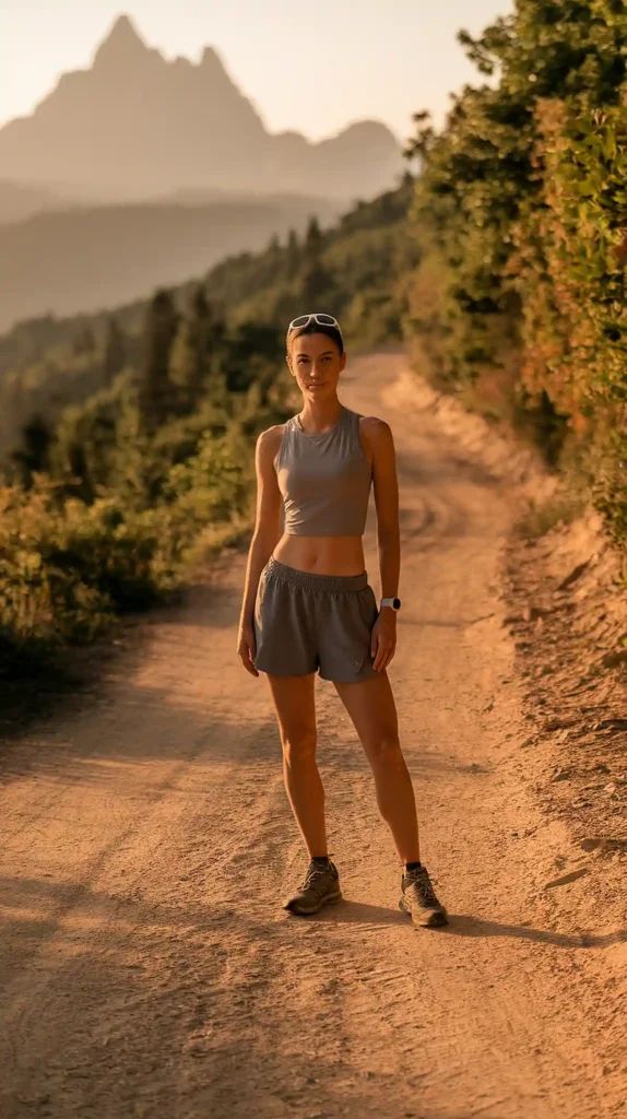 Monochromatic Grey Athletic Outfit for Trail Comfort — Athletic Hiking Outfits 2027