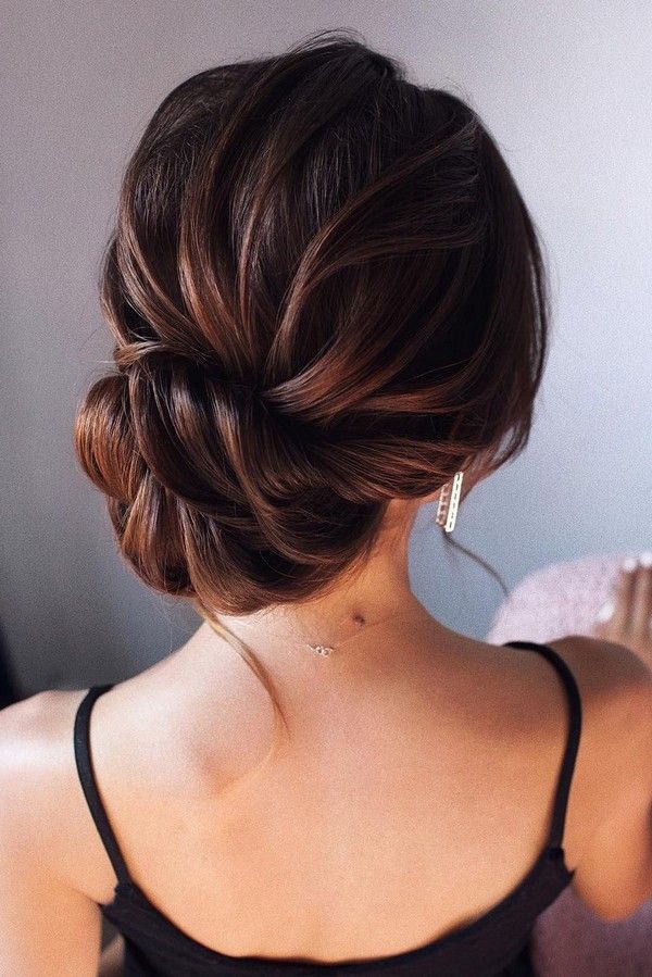 Dark Brown Auburn Twisted Side Bun Dark Brown Auburn Twisted Side Bun — Side Bun Hairstyles 2027
