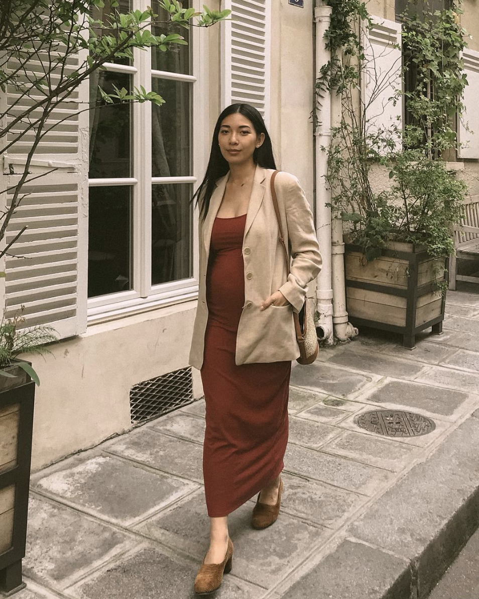 17 Chic Winter Maternity Dresses to Wear All Season | Who What Wear