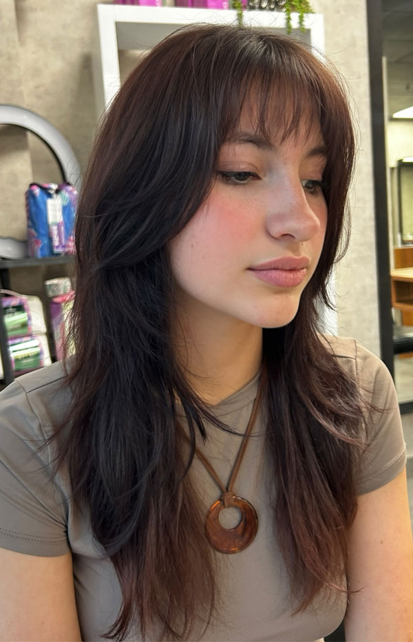 Wolf Cut With Reddish Undertones — Long Wolf Cut 2027