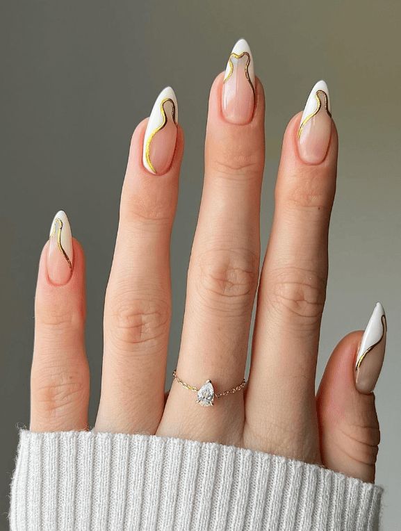 Chic Elegant Visual Idea Chic Elegant Visual Idea — Minimal Line Art Nails 2027
