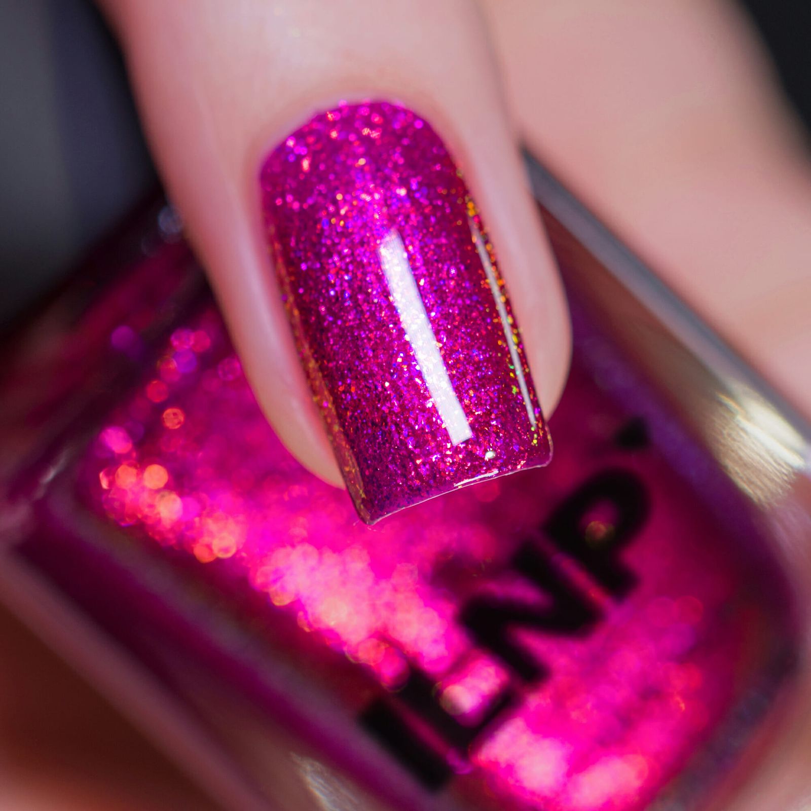 Vivid Magenta Dense Glitter Square Nails Vivid Magenta Dense Glitter Square Nails — Magenta Nails 2027