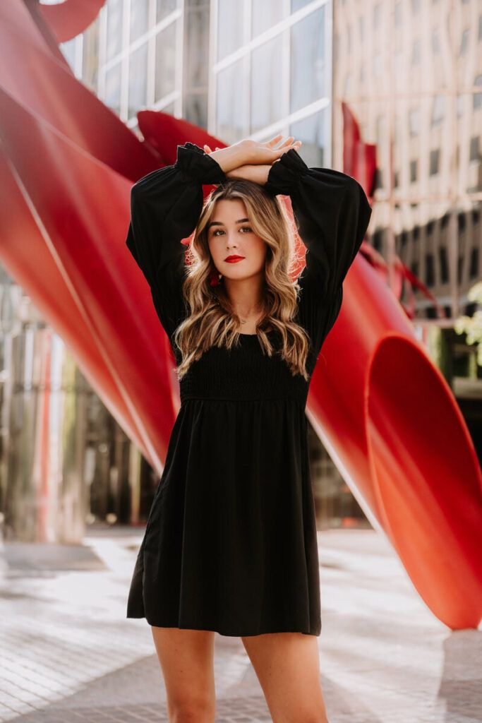 Chic Simplicity: Smocked Puff-Sleeve Mini Dress Chic Simplicity: Smocked Puff-Sleeve Mini Dress — Senior Photo Outfits 2027