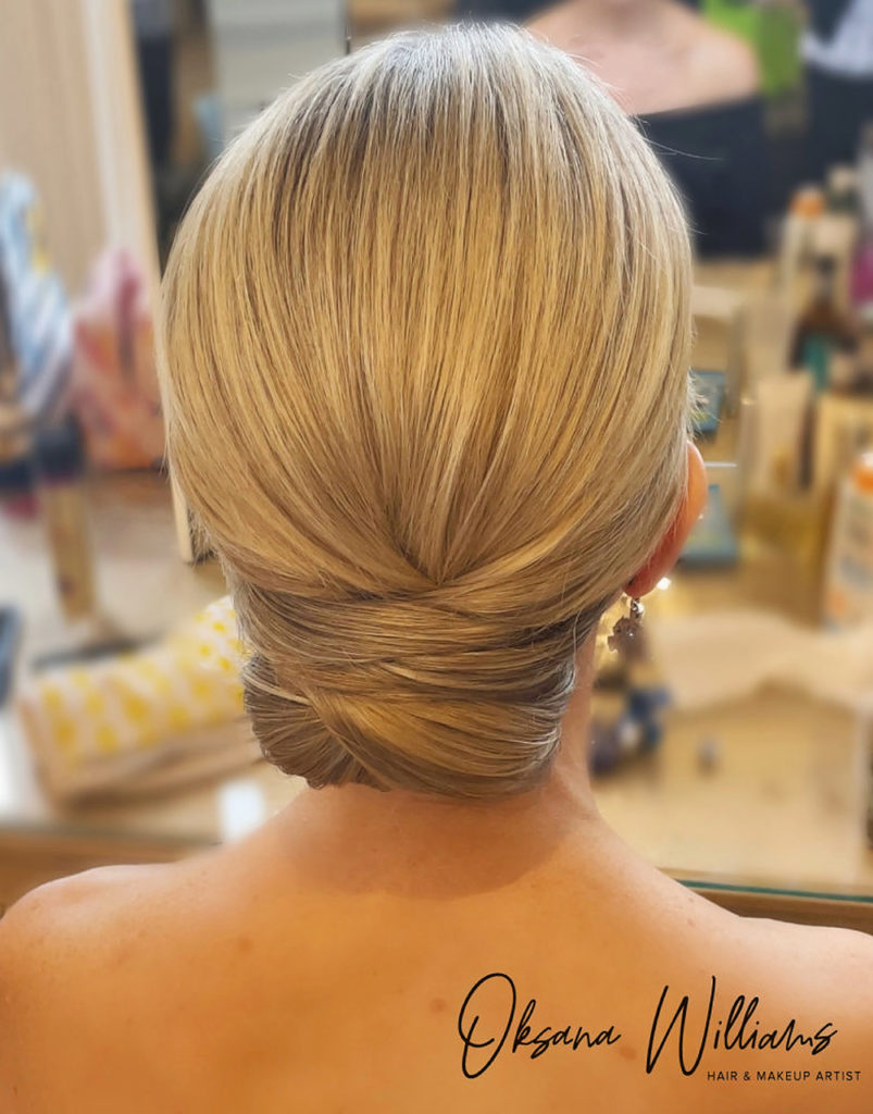 Twisted Ash Blonde Low Bun Twisted Ash Blonde Low Bun — Sleek Bun 2027