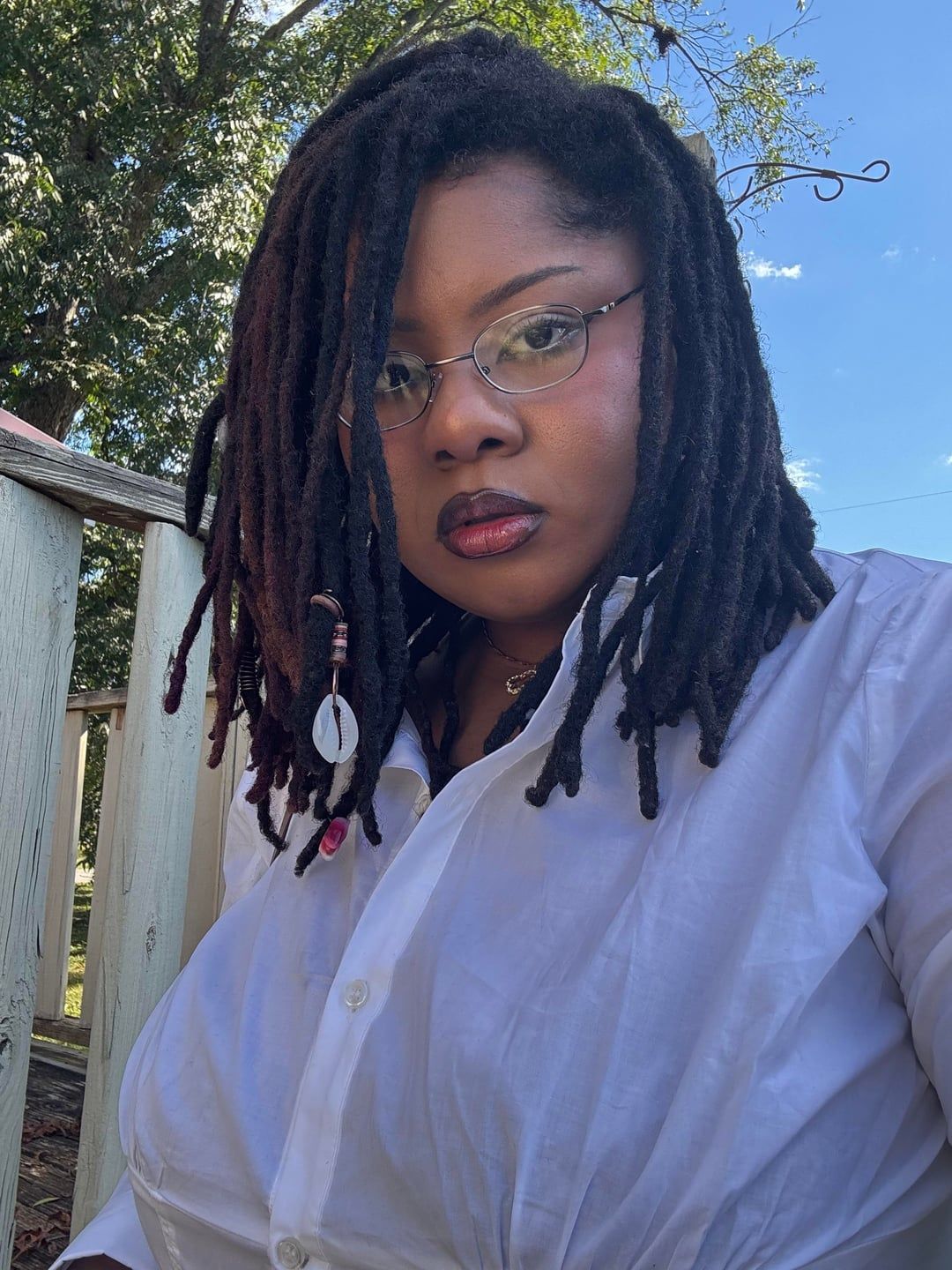 Dark Brown Shoulder Length Locs with Beads Dark Brown Shoulder Length Locs with Beads — Retwist Locs 2027