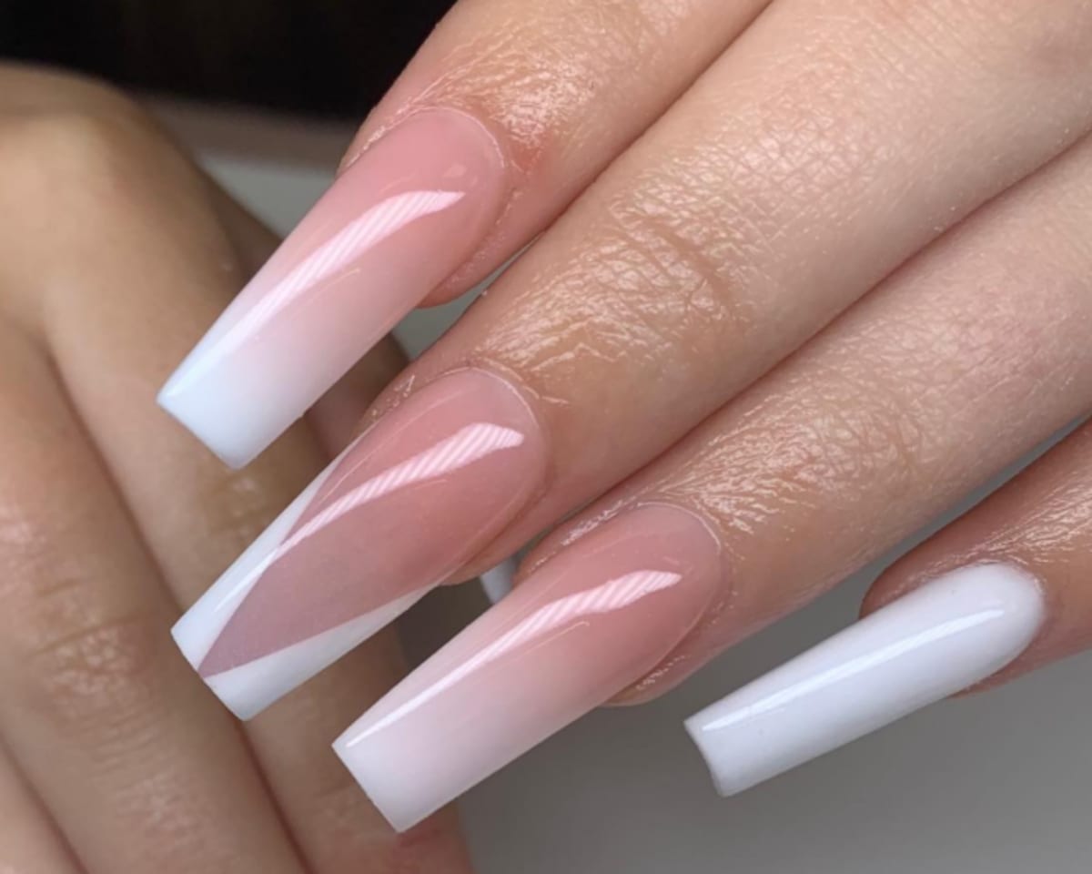 Stamp Decal Heart XO Stiletto Nails Stamp Decal Heart XO Stiletto Nails — Valentines Coffin Nails 2027