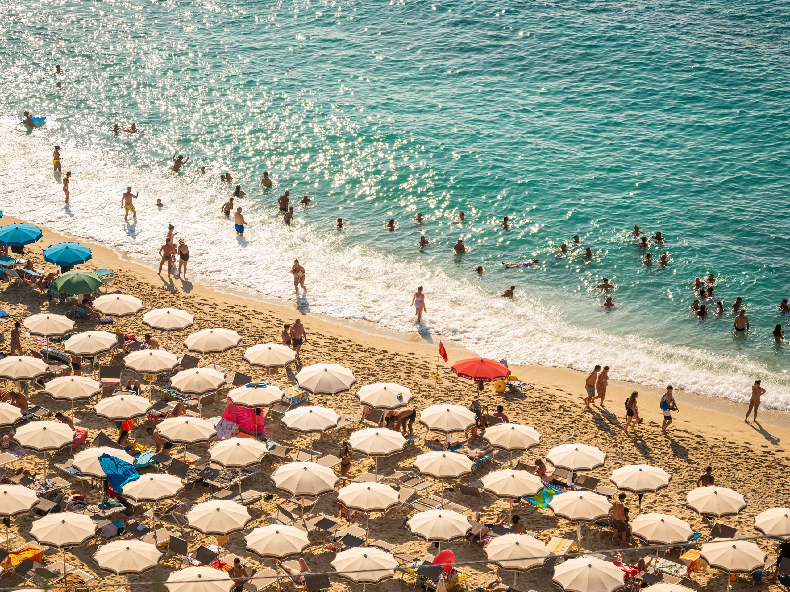 Vibrant Beach Scene with Diverse Swimwear — Spring Break Beach Outfits 2027