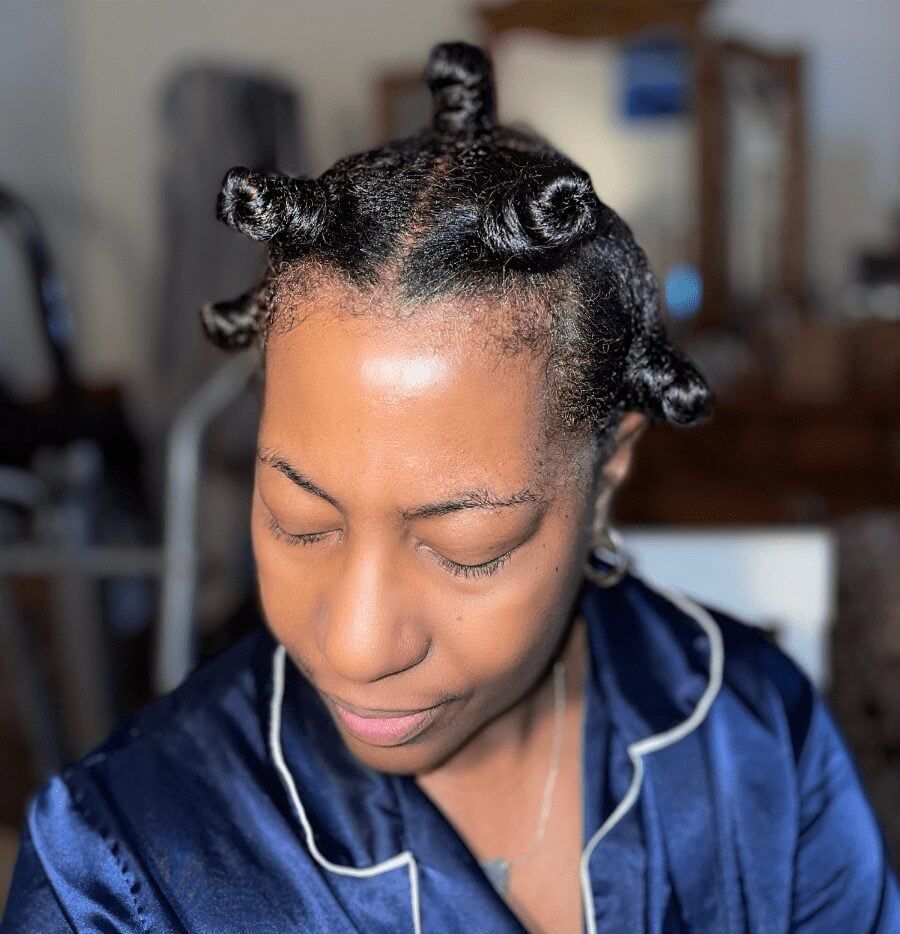 Protective Bantu Knots Overnight Protective Bantu Knots Overnight — Hairstyles to Sleep In 2027