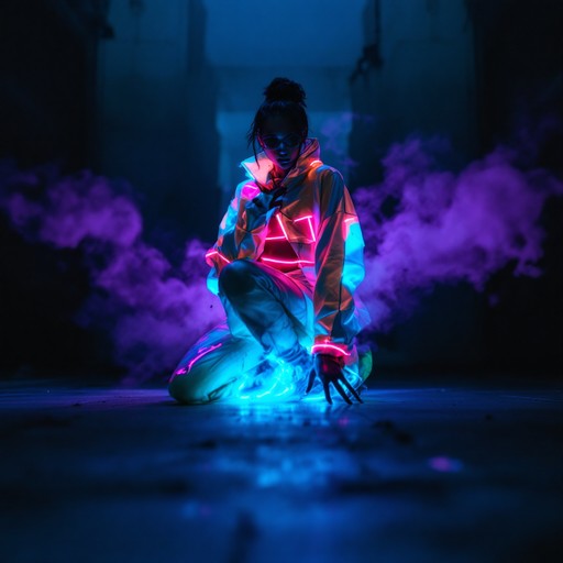 Edgy Nightlife: Neon Piping on Hooded Jacket — Neon Outfits 2027
