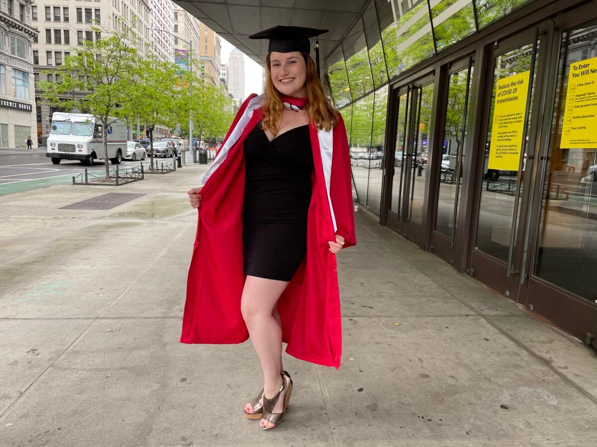 Mini Dress and Graduation Gown with Platform Sandals — Graduation Speaker Outfits 2027