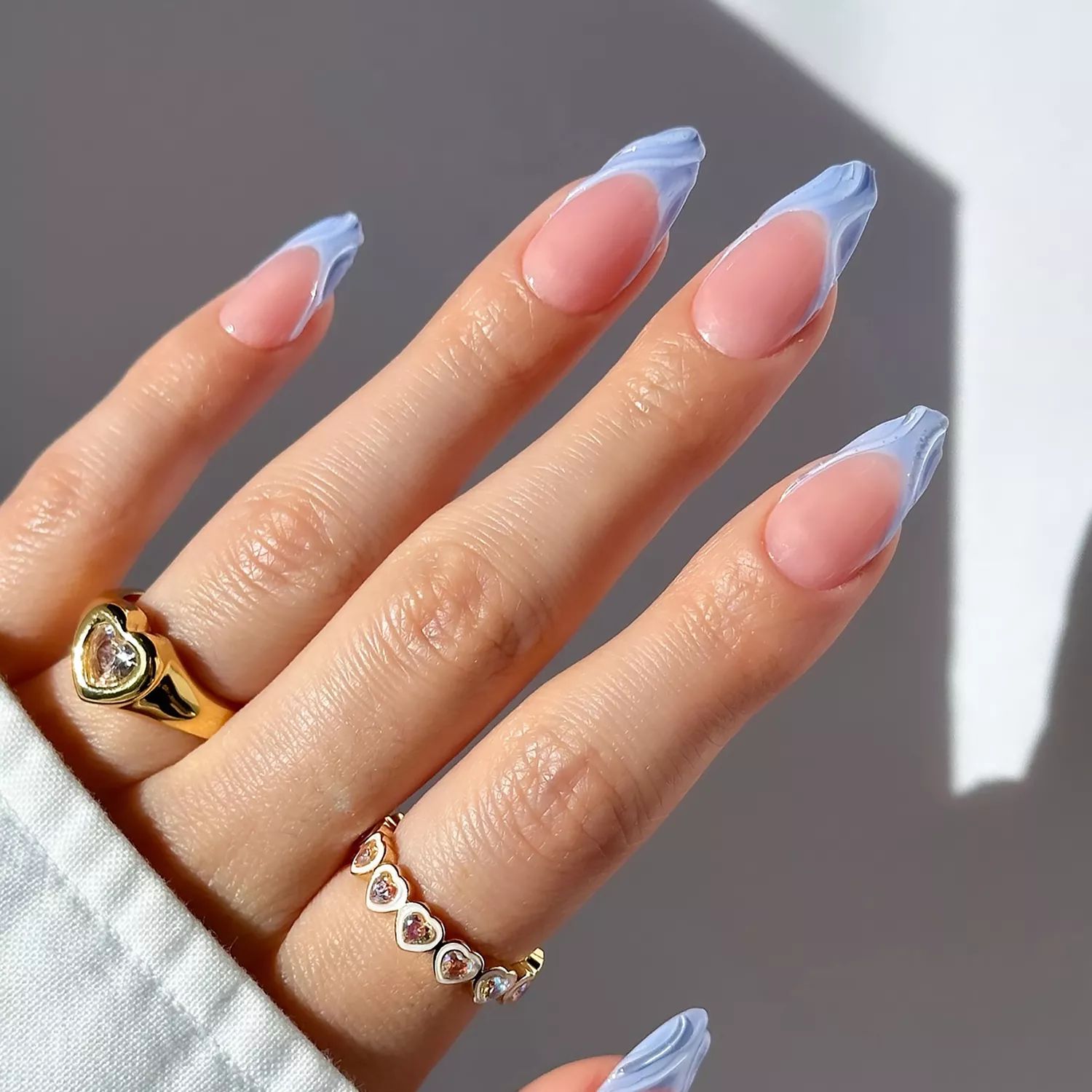 Stiletto Blue Wavy French Stiletto Blue Wavy French — Retail Nails 2027