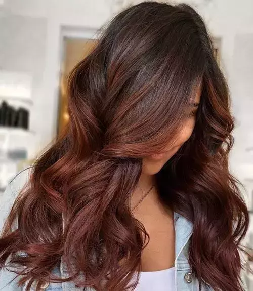 Dark Brown With Red-Brown Balayage — Chestnut Red Hair 2027