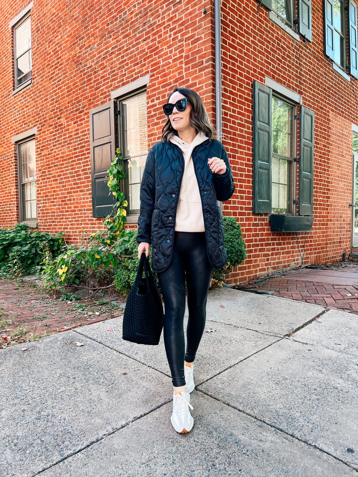 Casual Athleisure Outfit Idea — Winter Puffer Jacket Outfits 2027