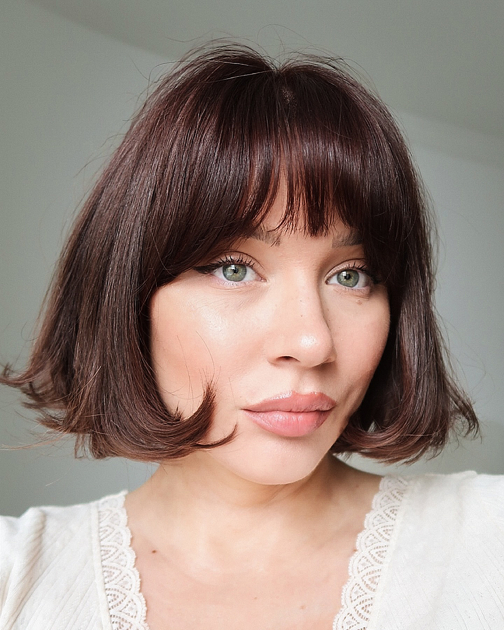 Chin Bob With Soft Wispy Bangs Chin Bob With Soft Wispy Bangs — Classic Bob 2027