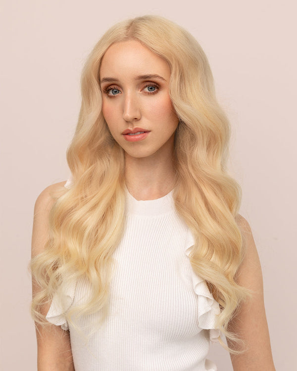 Platinum Blonde Loose Waves Platinum Blonde Loose Waves — Halo Extensions Hairstyles 2027