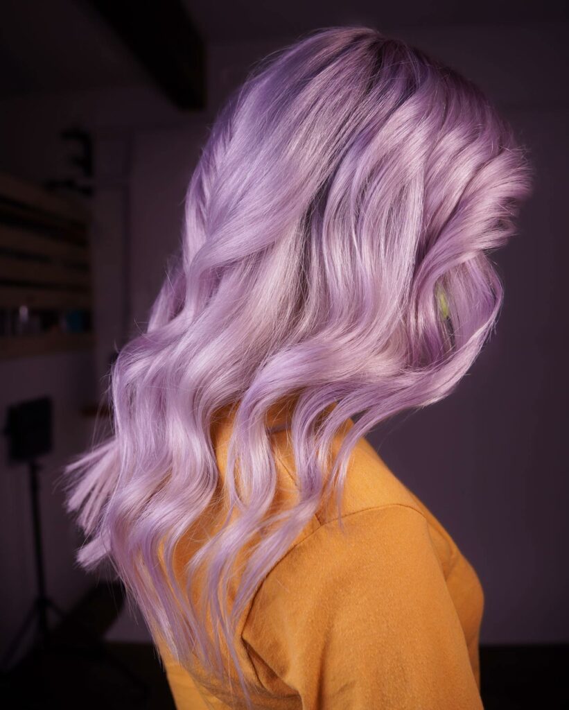 Light Blonde with Ethereal Pastel Lavender Light Blonde with Ethereal Pastel Lavender — Blonde 2027 with Purple Hair