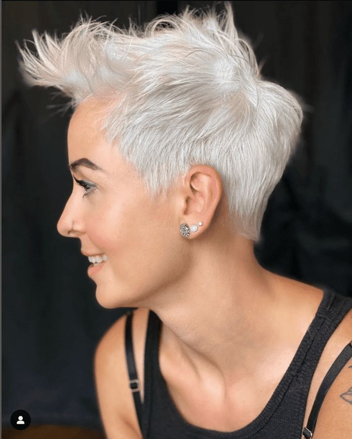 Fine-Textured Silver Pixie With Wispy Fringe Fine-Textured Silver Pixie With Wispy Fringe — Silver Pixie 2027