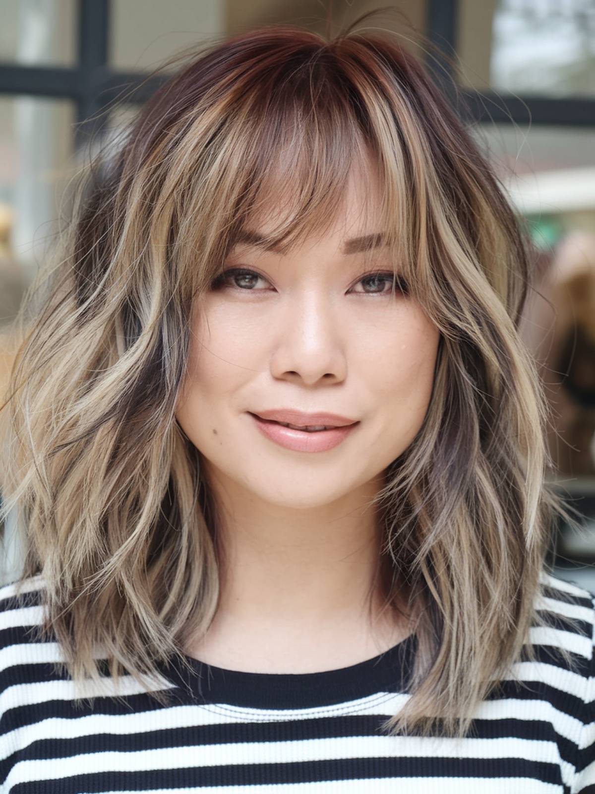 Dark Blonde Shag with Ash Highlights Dark Blonde Shag with Ash Highlights — Hairstyles 2027 for Medium Hair