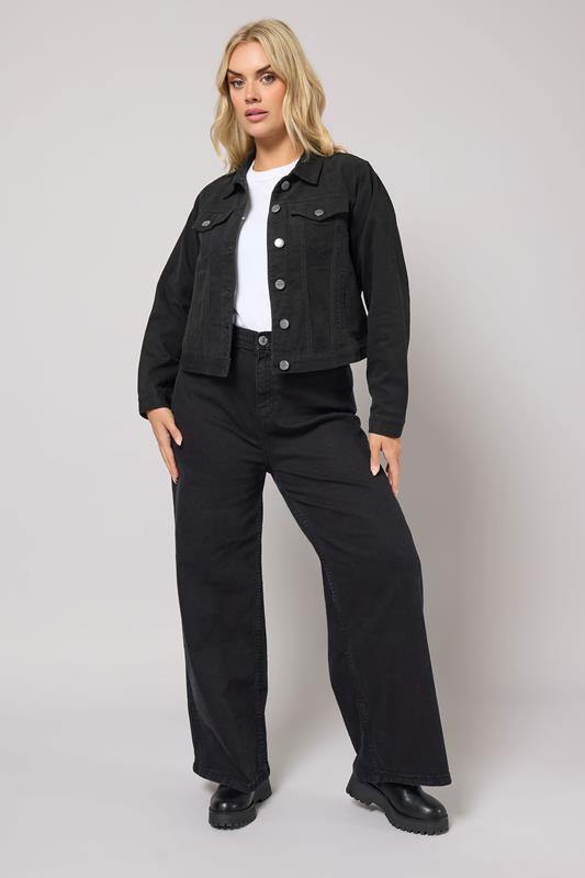 Denim Duo: Matching Black Jacket and Wide-Leg Jeans Denim Duo: Matching Black Jacket and Wide-Leg Jeans — Black Jeans Outfits 2027