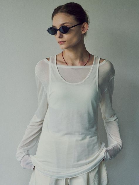 Minimalist Layering: White Sheer Knit Top Minimalist Layering: White Sheer Knit Top — Sheer Top Outfits 2027