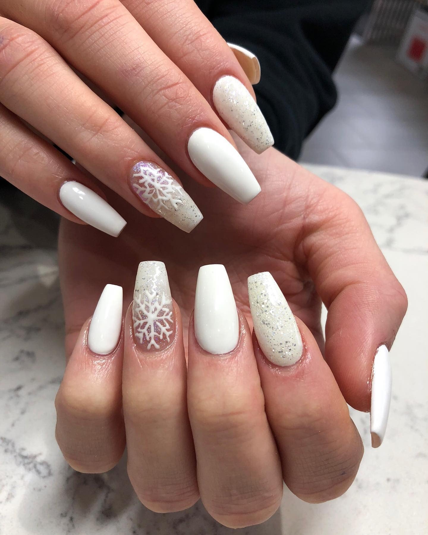 Long Stiletto Cable Knit Pattern Long Stiletto Cable Knit Pattern — Winter White Nails 2027