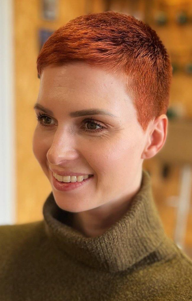 Vibrant Copper Visual Idea — Buzz Cut for Women 2027