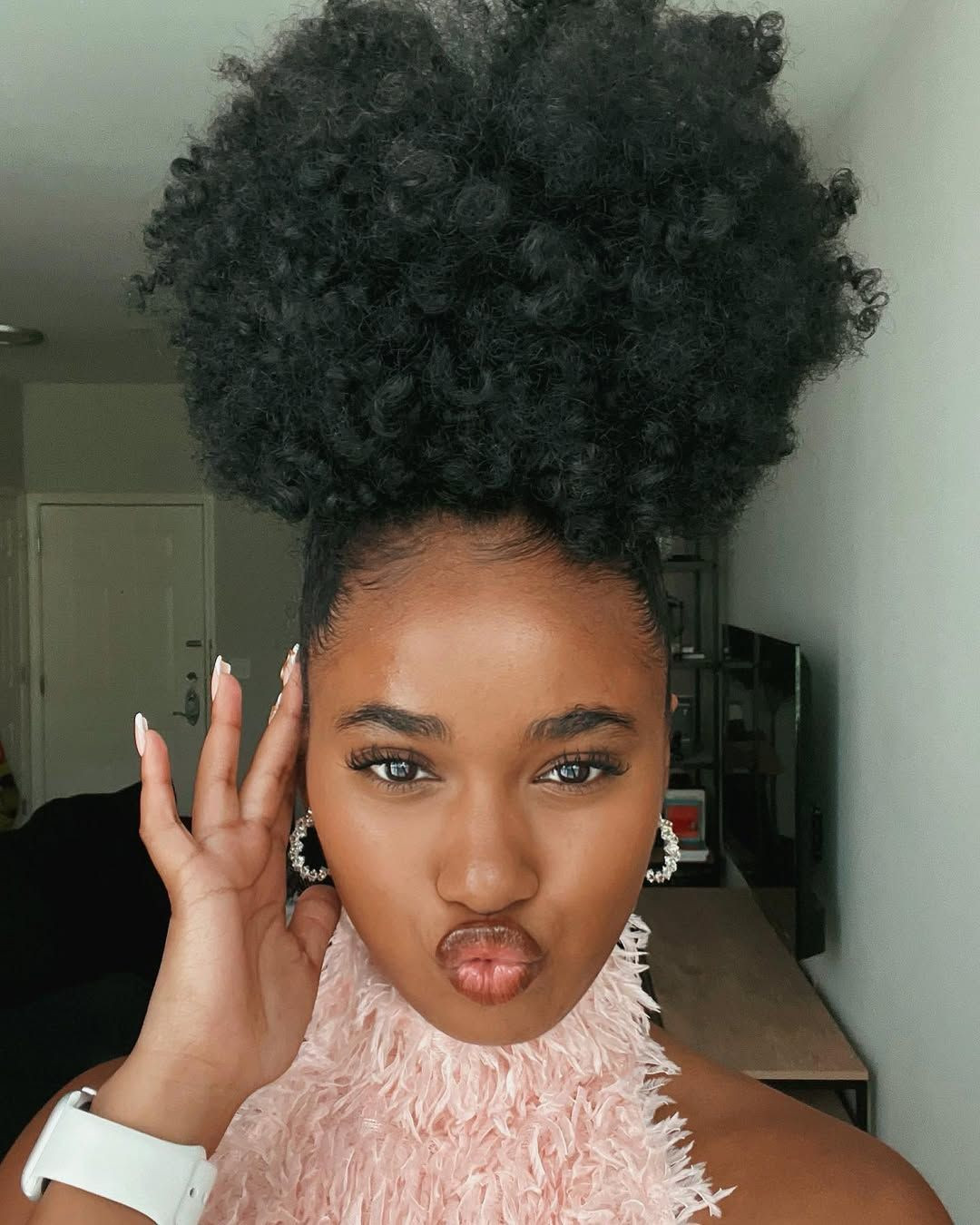 Sleek High Puff With Natural Volume Sleek High Puff With Natural Volume — Puff Hairstyles Natural Hair 2027