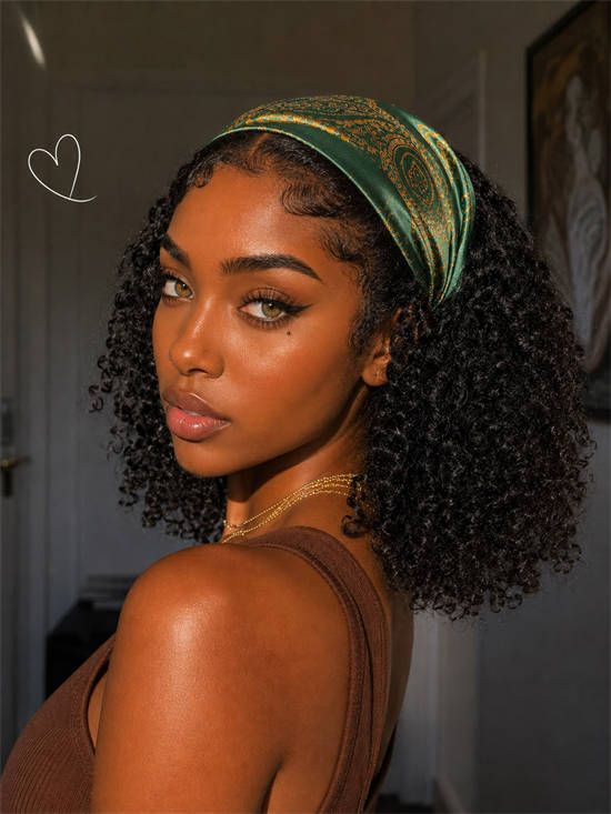 Wavy Curls With Headscarf Accessory Wavy Curls With Headscarf Accessory — Protective Vacation Hairstyles 2027