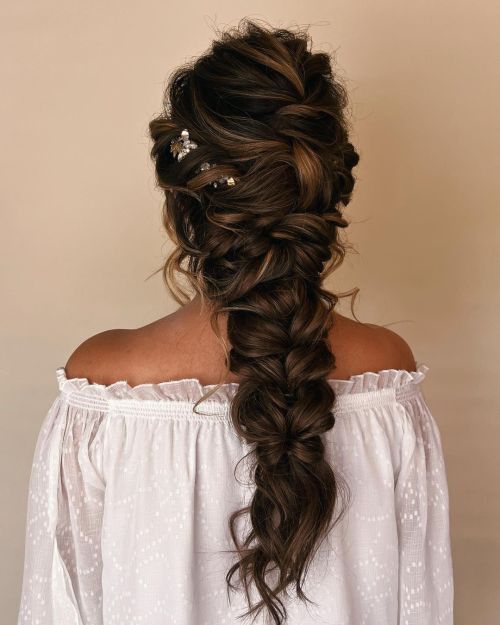 Dark Brown Intricate Braided Updo Dark Brown Intricate Braided Updo — Formal Hairstyles 2027