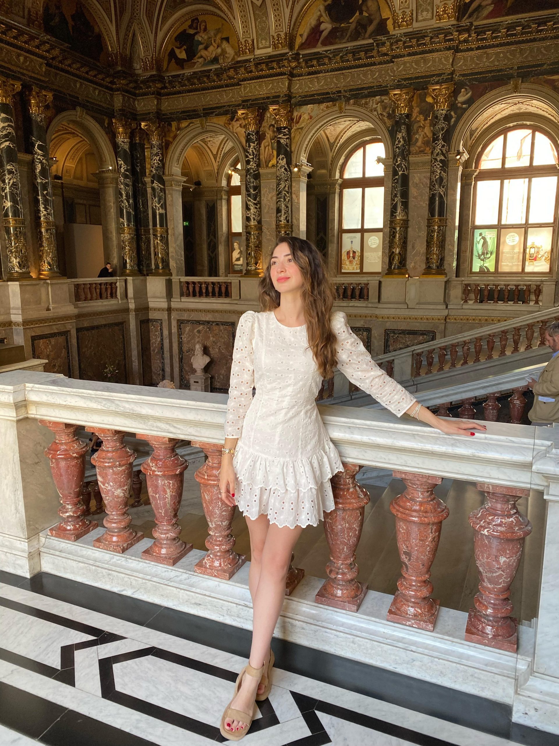 Eyelet Mini Dress for a Sophisticated Museum Affair Eyelet Mini Dress for a Sophisticated Museum Affair — Museum Outfits 2027