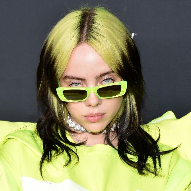 Visual Idea — The Base Colour Is Black — Green and Blonde Hair 2027