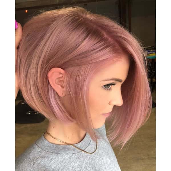 Rose Gold Pink Angled Bob Rose Gold Pink Angled Bob — Pink Bob 2027
