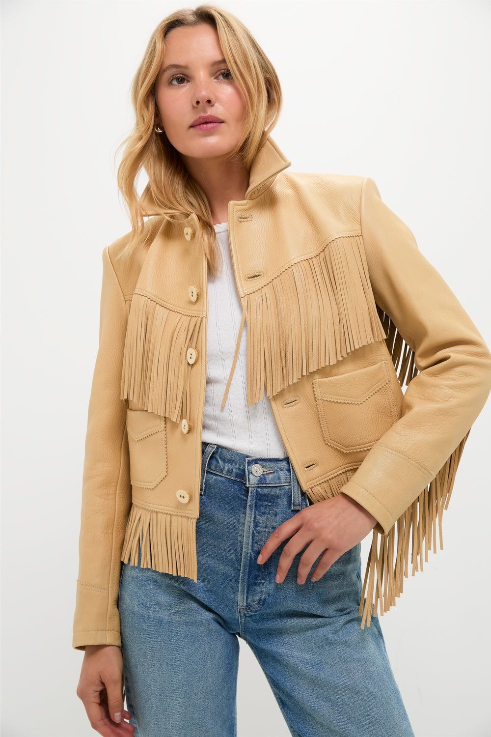 Unique Details: Brown Fringe Jacket with Cow Print Panels Unique Details: Brown Fringe Jacket with Cow Print Panels — Fringe Jacket Outfits 2027