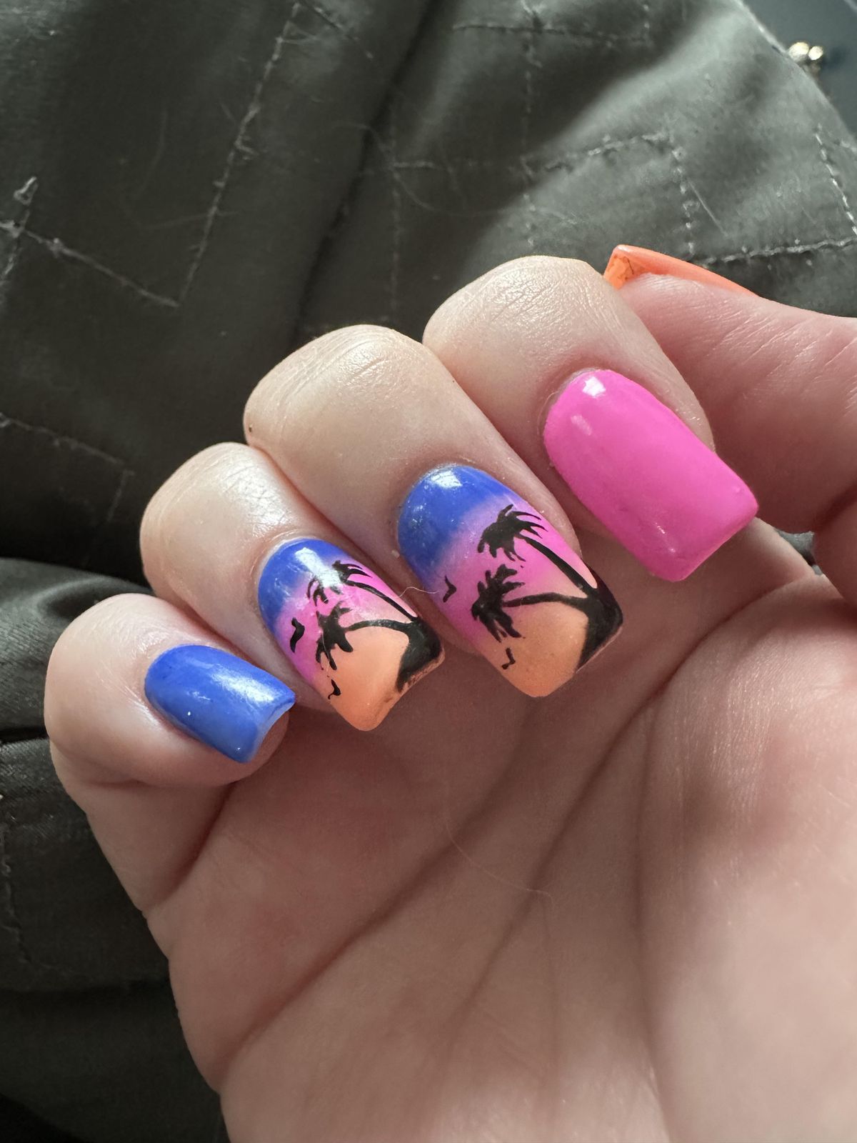 Blue Pink Orange Black Visual Idea Blue Pink Orange Black Visual Idea — Miami Nails 2027