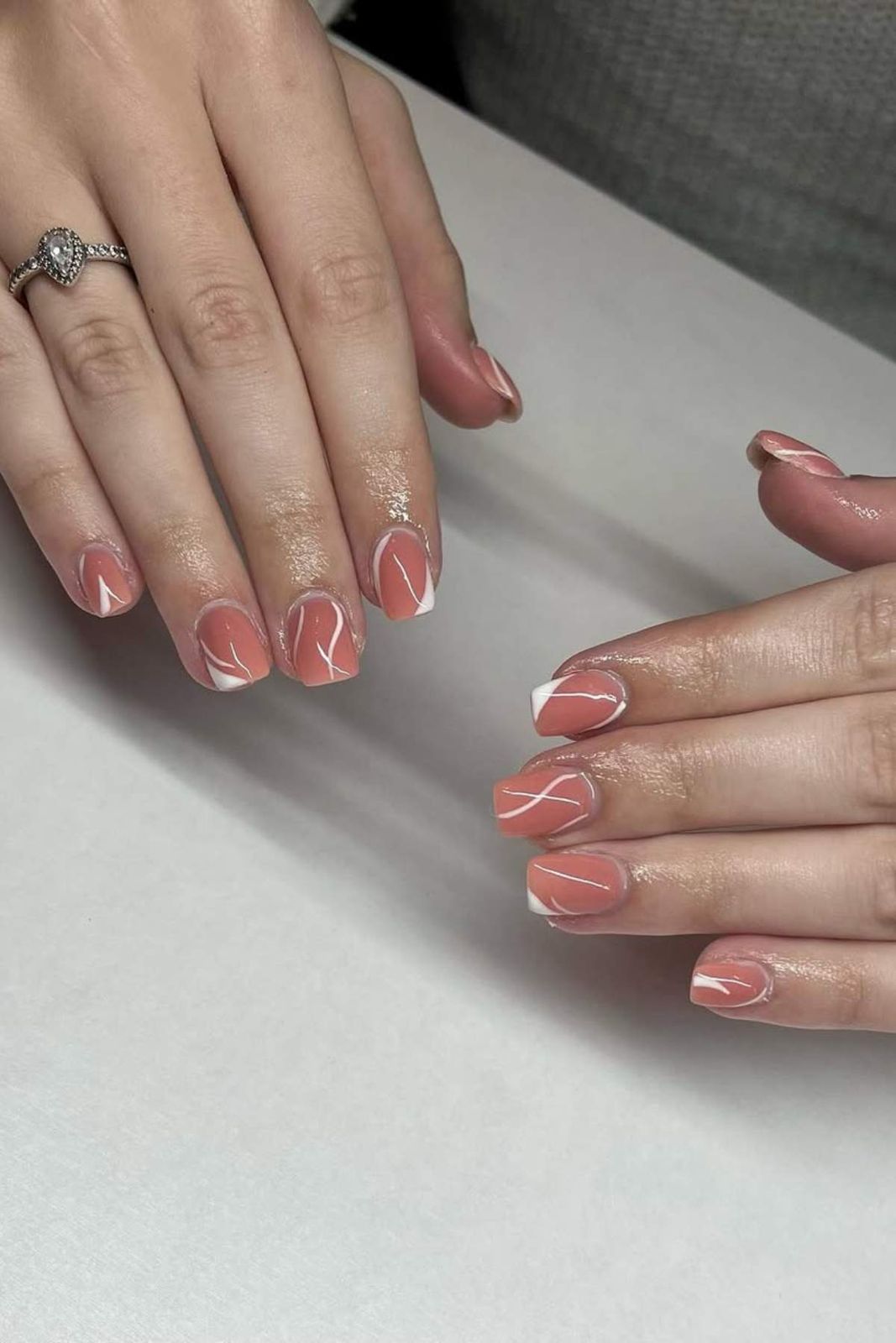 Glossy Visual Idea Glossy Visual Idea — Peach Square Nails 2027