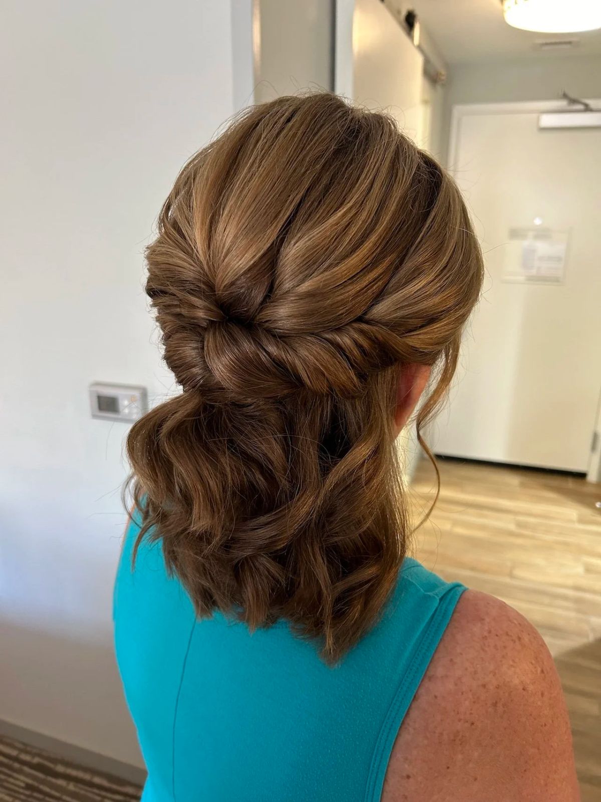 Medium Brown Visual Idea — Down Mother of the Bride Hairstyles 2027