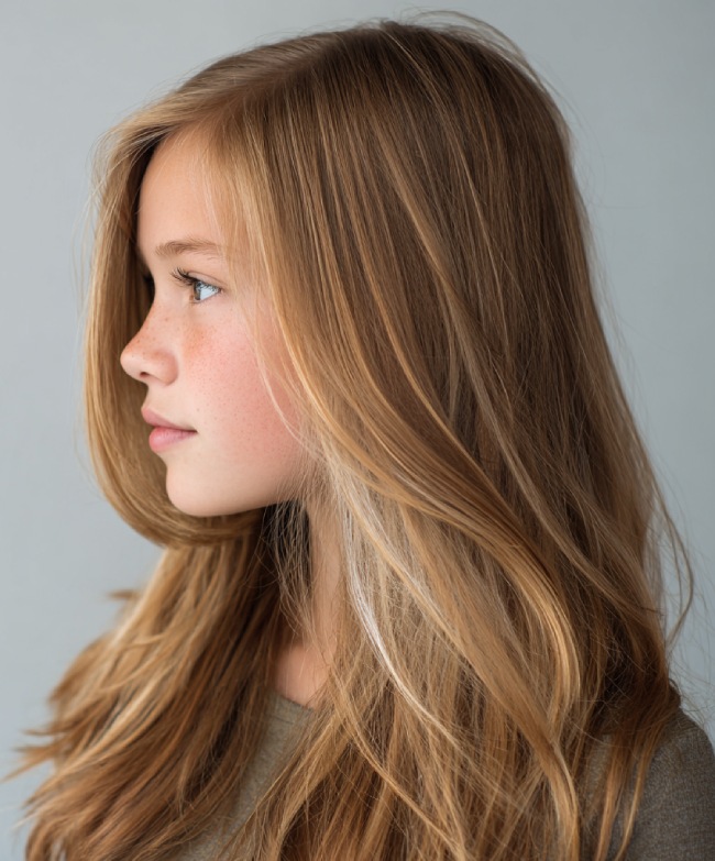 Collarbone Layers With Warm Blonde Collarbone Layers With Warm Blonde — Face Framing Layers 2027