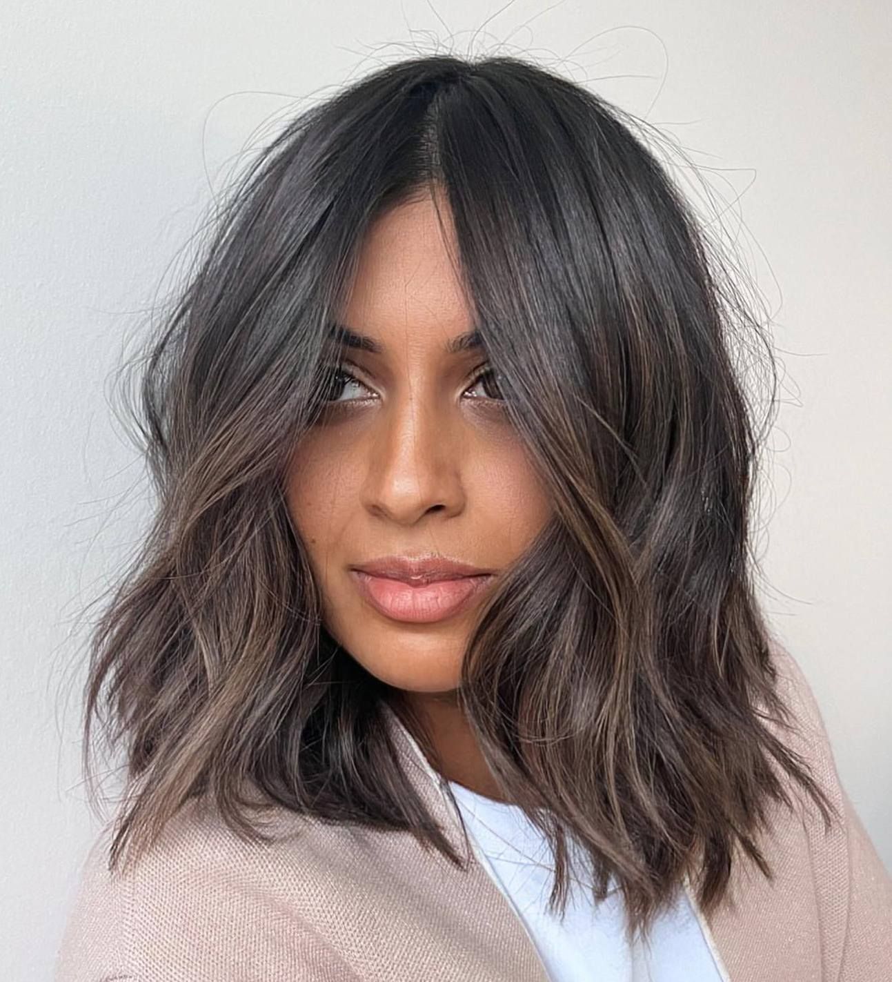 Lob Blunt Ends Visual Idea — Balayage Lob 2027