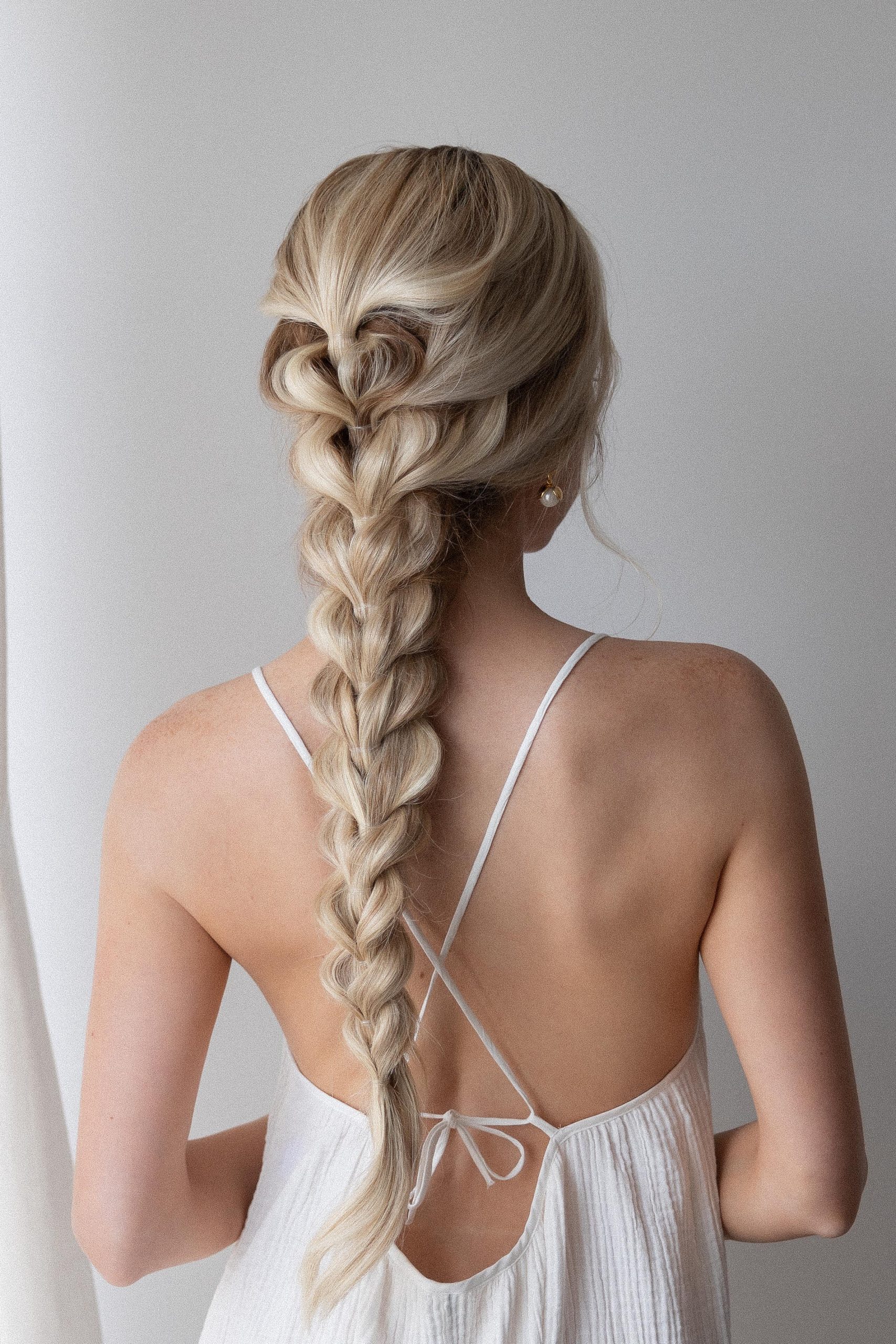 Ash Blonde French Braid With Volume — Braids 2027 for Medium Hair