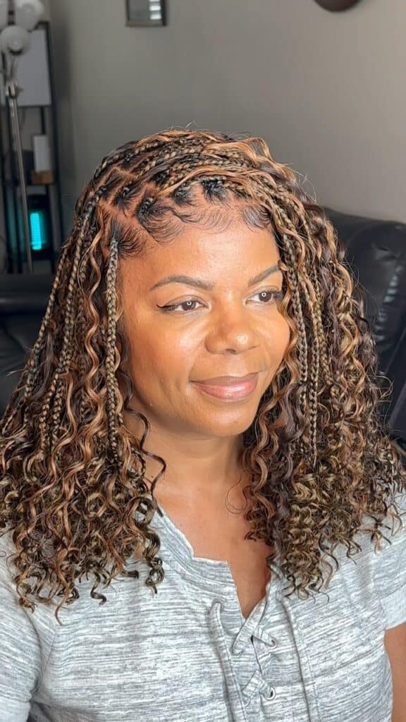 Knotless Bob Braids With Curly Ends Knotless Bob Braids With Curly Ends — Layered Knotless Braids 2027