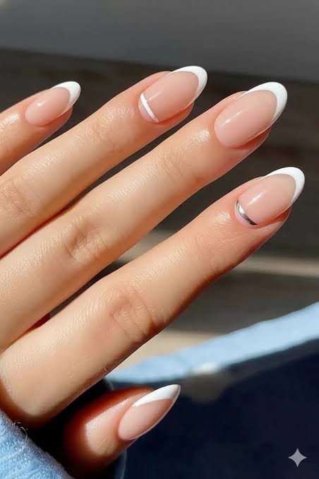 Modern Micro French Almond Nails — Almond Nails 2027