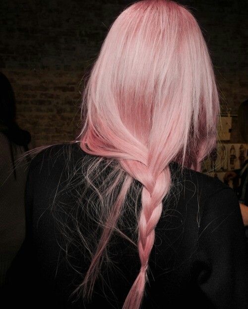 Light Pink Blonde Highlights Braid — Pink Hair 2027