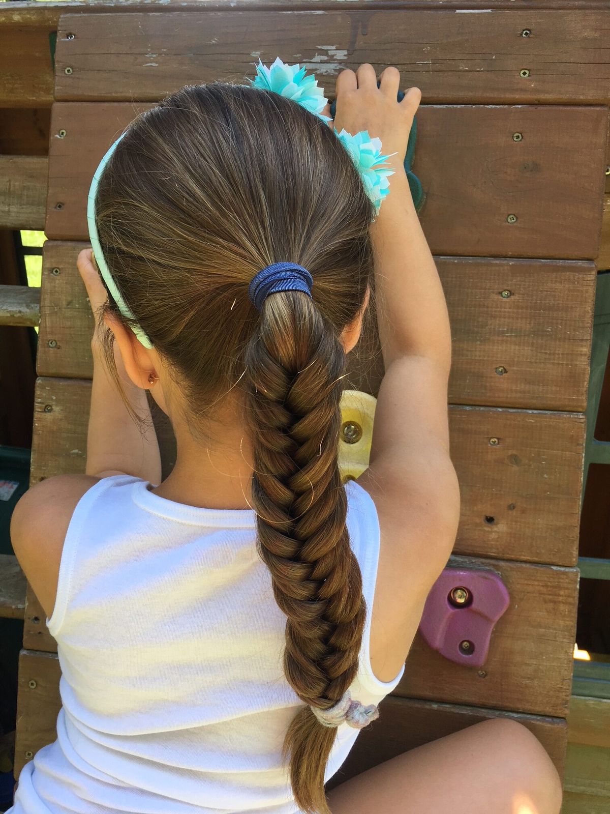 Intricate Fishtail Braid — Little Girl Swim Hairstyles 2027