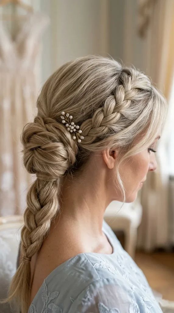 Elaborate Ash Blonde Braided Updo Elaborate Ash Blonde Braided Updo — Braided Bun 2027