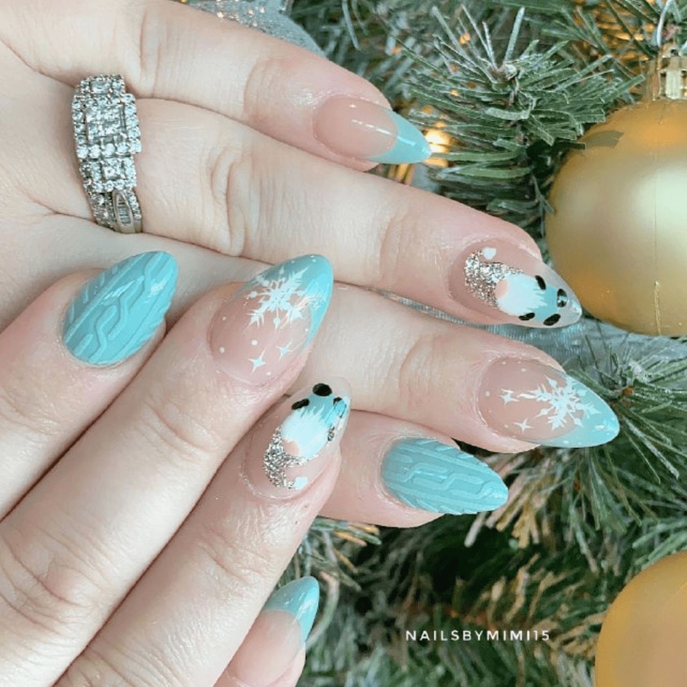 Cozy Cable Knit Stiletto Nails Cozy Cable Knit Stiletto Nails — Winter Wonderland Nails 2027