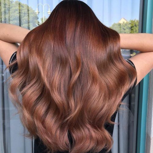 Chestnut Base With Rose Gold Highlights — Chestnut Red Hair 2027