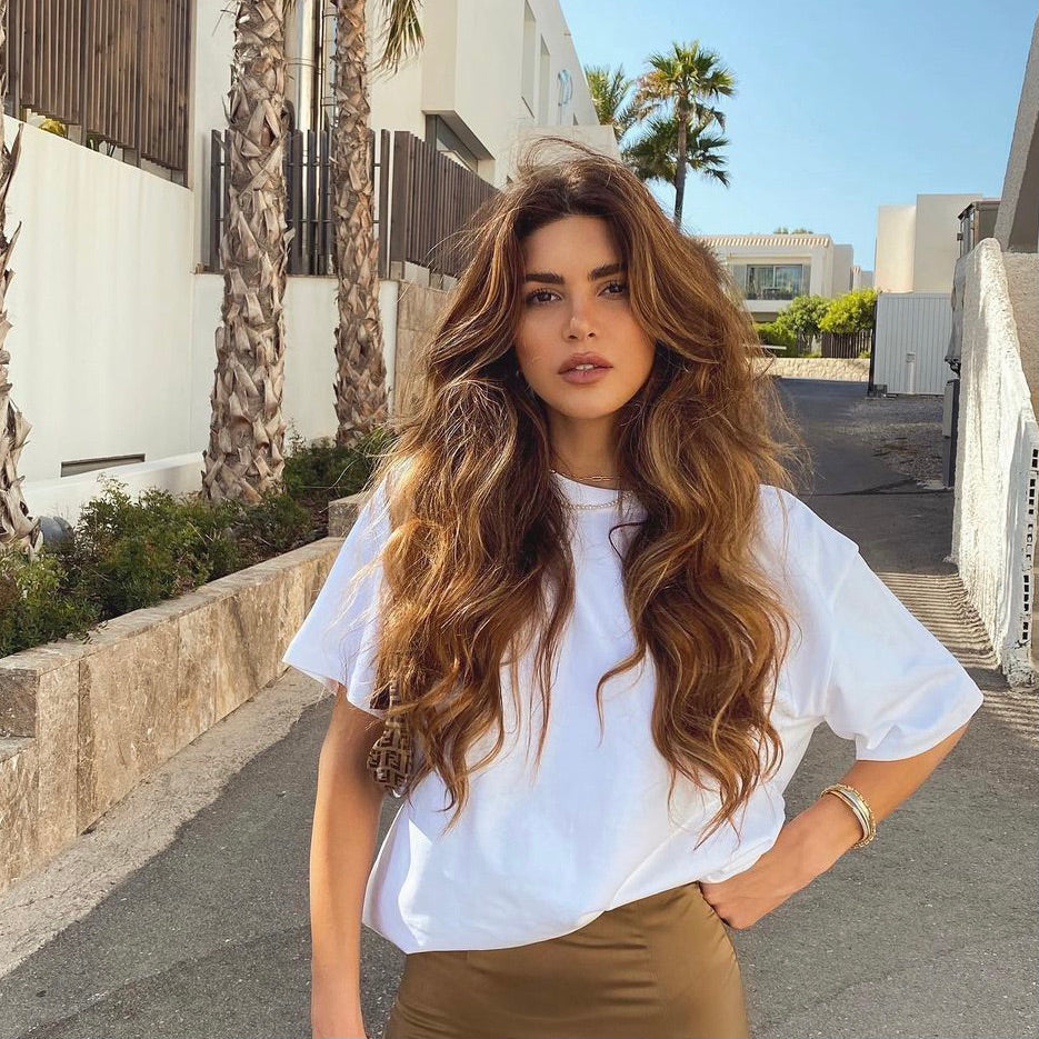 Voluminous Dark Blonde Waves — Vacation Hairstyles 2027