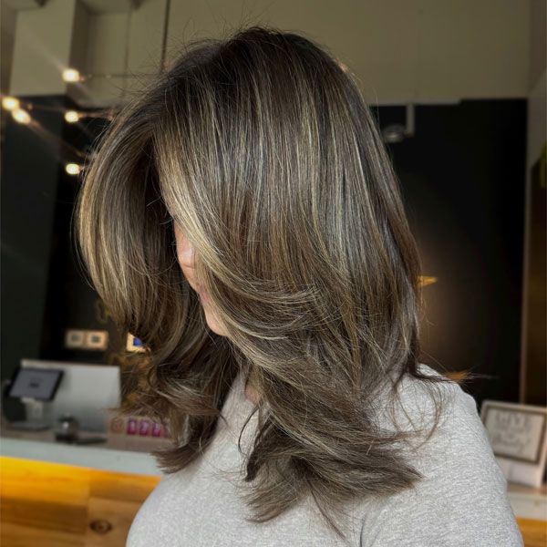 Rich Brunette With Caramel Highlights Rich Brunette With Caramel Highlights — Old Money Hair Color 2027